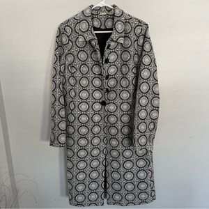 Sigrid Olsen womens long coat size L city chic classic evening  elegant